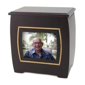 Wood Photo Frame Urn